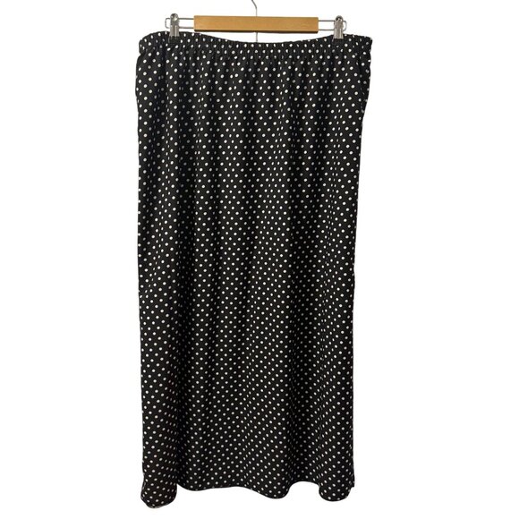 CW Classics Floral & Polka Dot Reversible Skirt Sz 1X Polyester women skirt - Picture 6 of 12